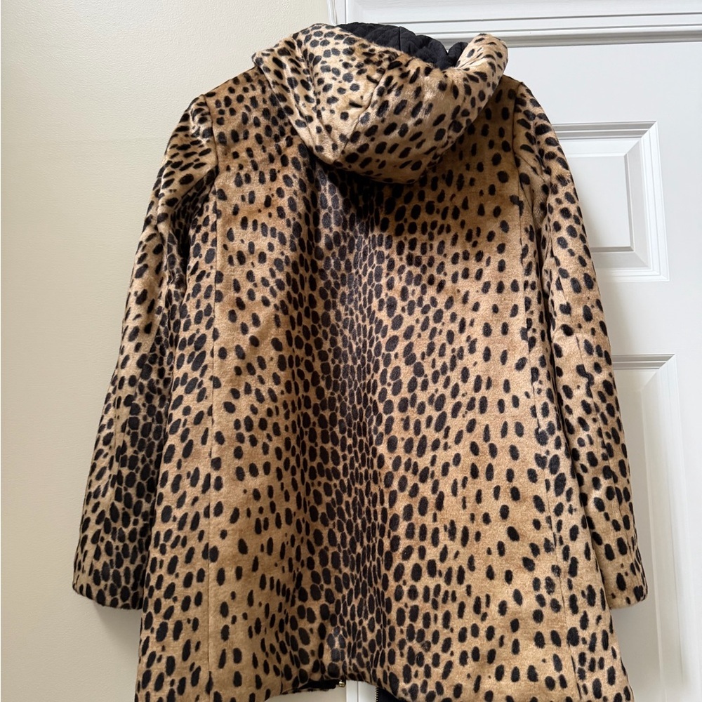 Zara Leopard Print Hooded Jacket - Picture 7 of 9